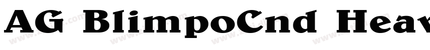 AG BlimpoCnd Heavy I字体转换